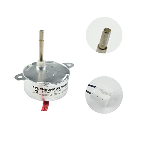 CHANCS Synchronous Motor TYC-40 AC 12V 5RPM CW/CCW Flat Shaft 35MM for Fiber Optic Light Christmas Ornamen - Image 1