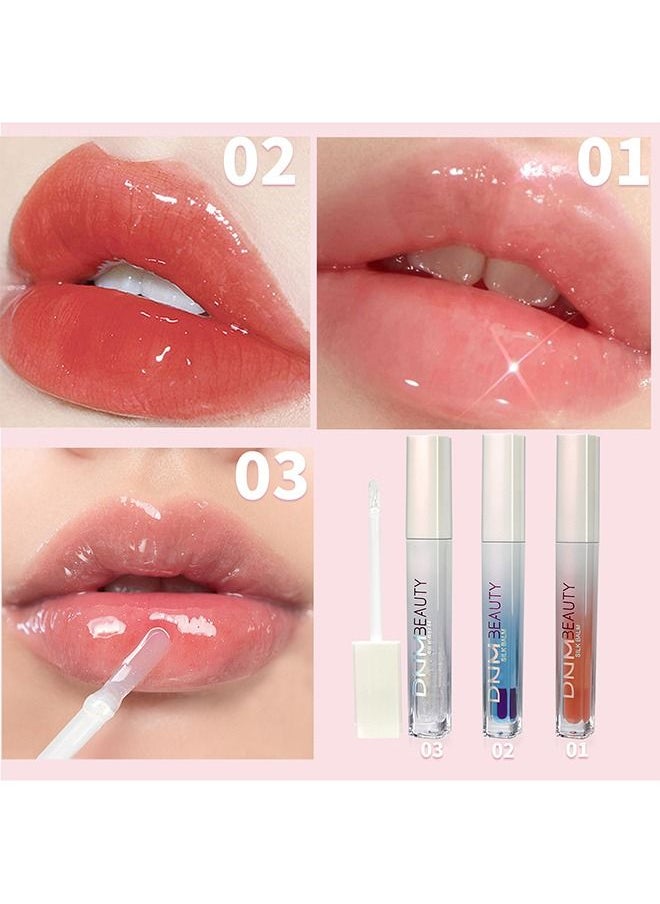 DNM Plumping Lip Oil, 3 Pieces Color Changing Lip Gloss Tinted, Magic Mood Lipstick Lip Glaze, High-Shine Clear Shimmer Lip Stain Lip Balm, Longlasting Lips Will Not Dry Out  - Image 2