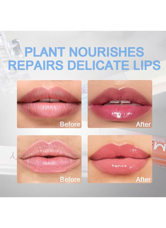 DNM Plumping Lip Oil, 3 Pieces Color Changing Lip Gloss Tinted, Magic Mood Lipstick Lip Glaze, High-Shine Clear Shimmer Lip Stain Lip Balm, Longlasting Lips Will Not Dry Out  - Image 4
