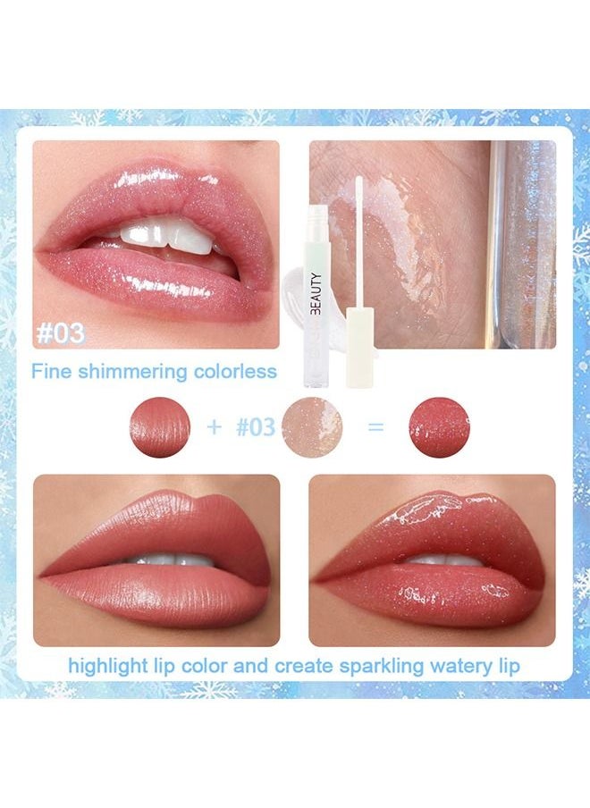 DNM Plumping Lip Oil, 3 Pieces Color Changing Lip Gloss Tinted, Magic Mood Lipstick Lip Glaze, High-Shine Clear Shimmer Lip Stain Lip Balm, Longlasting Lips Will Not Dry Out  - Image 3