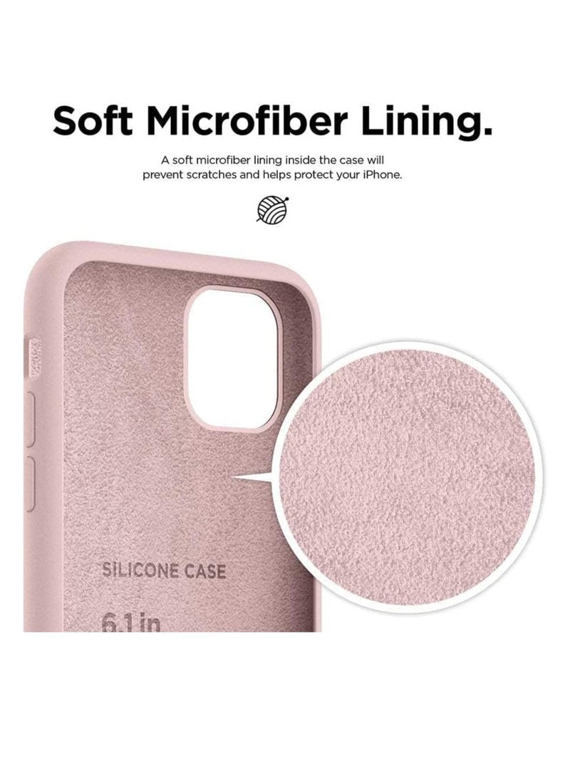 MIGOFAST iPhone 11 Soft Liquid Silicone Gel Case Full Body Shockproof Rubber Protection Matte Finish Cover Soft Microfiber Lining Cushion Slim Back Case - Image 4