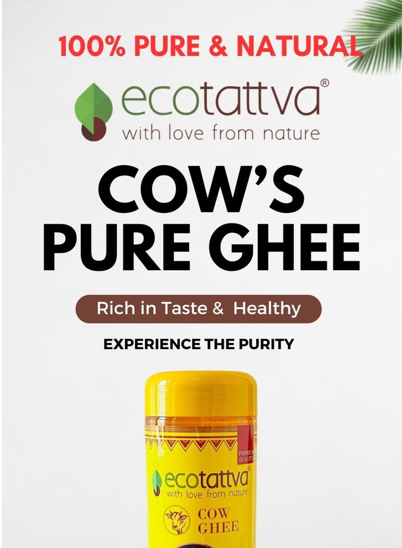 ecotattva 100% Pure & Natural Cow Ghee (2ltr = Pack of 2, Each 1ltr Bottle) - Image 5
