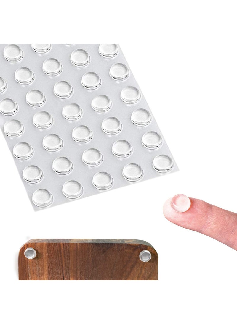 AASTIK SALES AASTIK SALES Round Adhesive Silica Gel Bumpers Door Cabinet Drawer Safety Stopper Mute Buffer 3x8 mm Clear Set of 24 Pieces  - Image 2