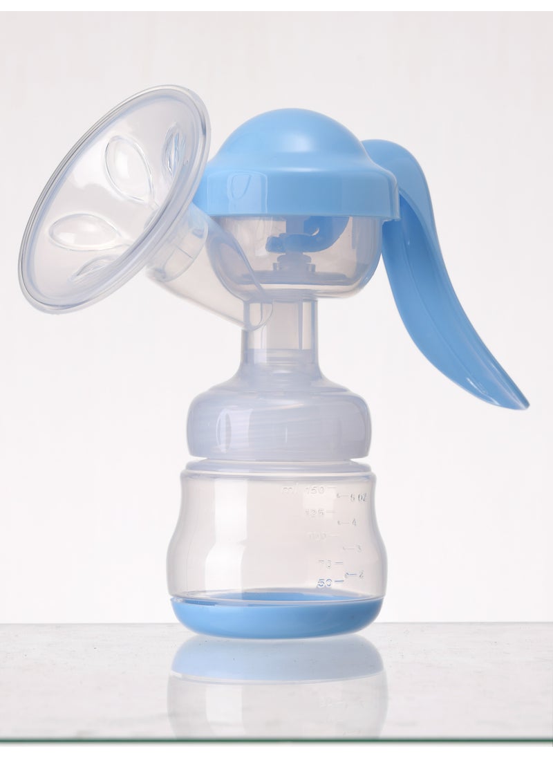 Generic Beikang Rabbit Manual Breast Pump for Mothers Blue 