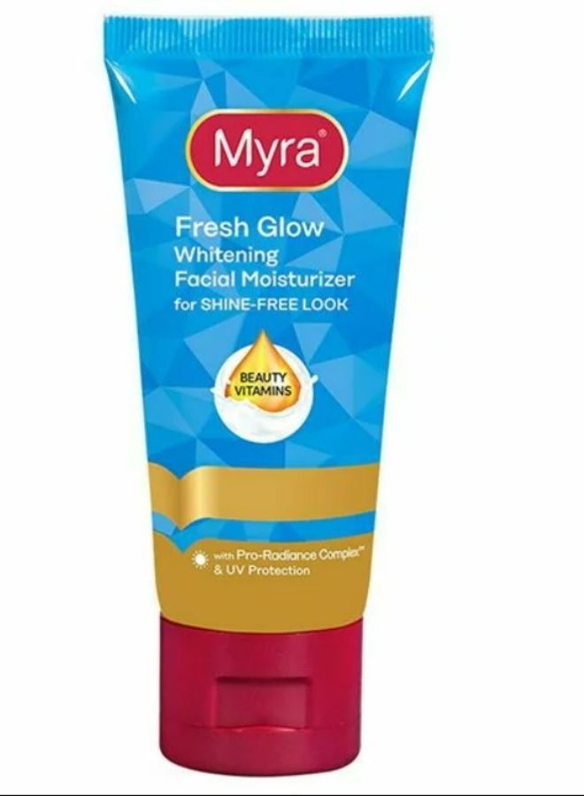 مايرا مرطب تبييض الوجه سموث جلو من ميرا - أزرق 40 مل - Image 3