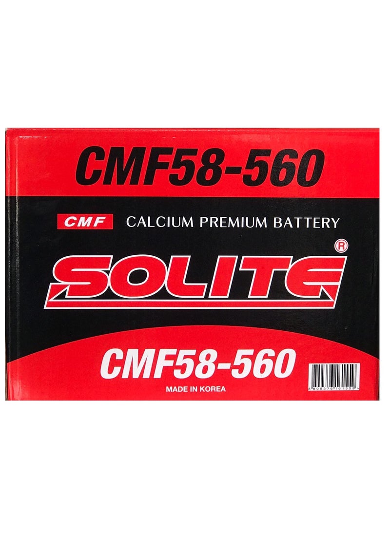 SOLITE - Car Battery 12V 560CCA 58-560 - Image 1