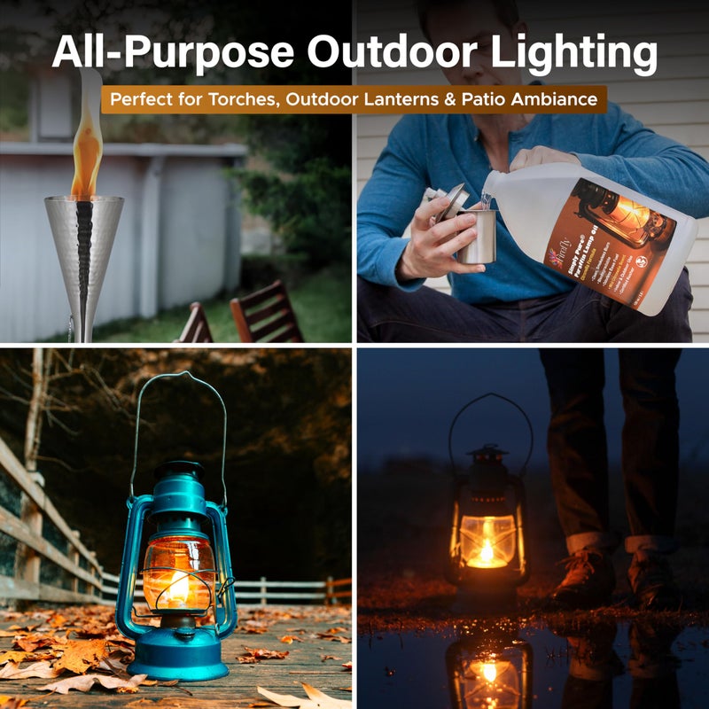 Firefly Fuel Premium Liquid Paraffin Lamp Oil for Indoor Use 1 Gallon - Indoor Smokeless Odorless Paraffin Oil Fuel for Lamps, Lantern, Candle, Citronella, Kosher - Image 4