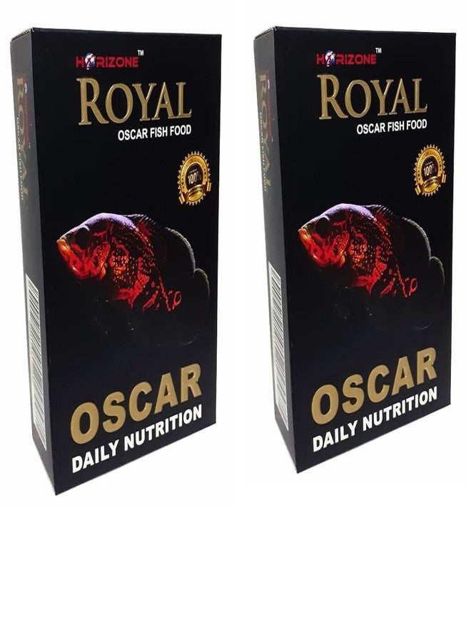 KSH STORE متجر KSH ® طعام أسماك هوريزون رويال أوسكار، تركيبة تغذية يومية ممتازة، عبوة 100 غرام، نكهة طبيعية مع محسن لون، وجبة سمك غنية بالبروتين - Image 1