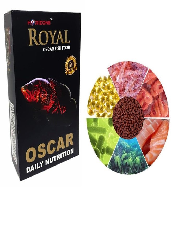 KSH STORE متجر KSH ® طعام أسماك هوريزون رويال أوسكار، تركيبة تغذية يومية ممتازة، عبوة 100 غرام، نكهة طبيعية مع محسن لون، وجبة سمك غنية بالبروتين - Image 3