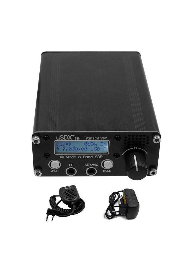 Generic - uSDR uSDX+Plus V2 8 Bands SDR Transceivers HF SSB QRP Portable High Frequency Short Waves Transceivers LCD Display Speaker Microphone - Image 1