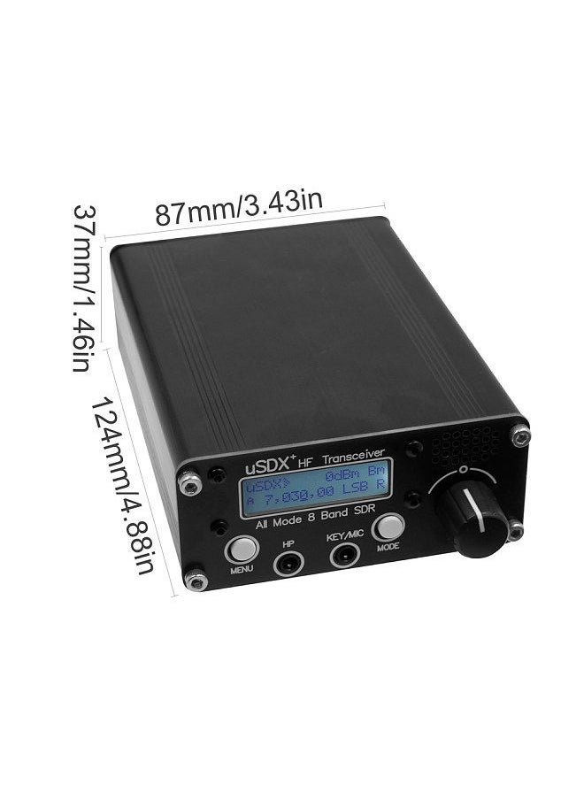 Generic - uSDR uSDX+Plus V2 8 Bands SDR Transceivers HF SSB QRP Portable High Frequency Short Waves Transceivers LCD Display Speaker Microphone - Image 1