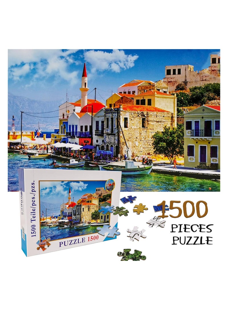 1500 Piece Puzzle Challenge Your Creativity and Intelligence  Perfect Gift and Family Time Activity  High Quality and Vibrant Colors  - Image 4