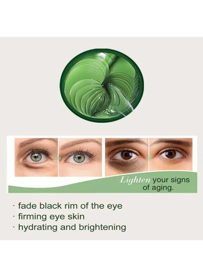 KOEC 60pcs Seaweed Moisturizing Collagen Eye Mask for Dark Circles Anti Wrinkle Treatment Under Eye Gel Pads Seaweed Eye Mask Eye Skin Care Eye Patches Under Eye Collagen Patches - Image 4