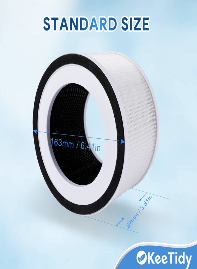 KeeTidy H13 True Hepa Filter Replacement Compatible with Afloia Fillo Air Purifier, Filter Replacement Fit Halo/Mooka Allo air purifiers, 2 Pack - Image 5
