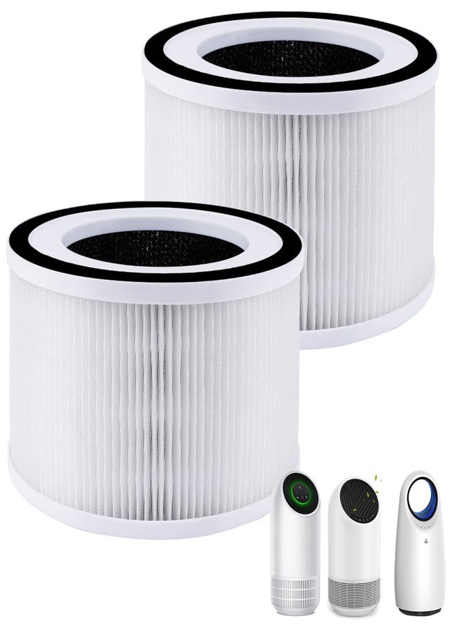 KeeTidy H13 True Hepa Filter Replacement Compatible with Afloia Fillo Air Purifier, Filter Replacement Fit Halo/Mooka Allo air purifiers, 2 Pack - Image 1