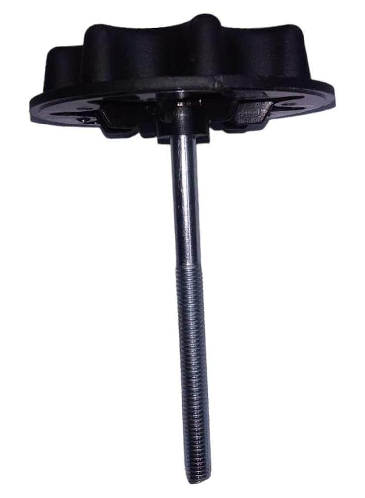 Auto-Ex حامل مقبض دفع Auto-Ex Stepney من الألمنيوم مع برغي قفل وصمولة بديل للإطار الاحتياطي متوافق/بديل لسيارات Etios/Etios Liva، أسود - Image 1