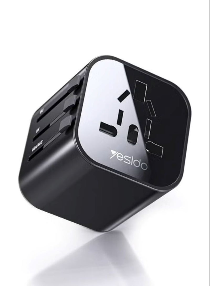 يسيدو MC-09 Multi-function Universal Travel Adapter Plug (Black) - Image 1