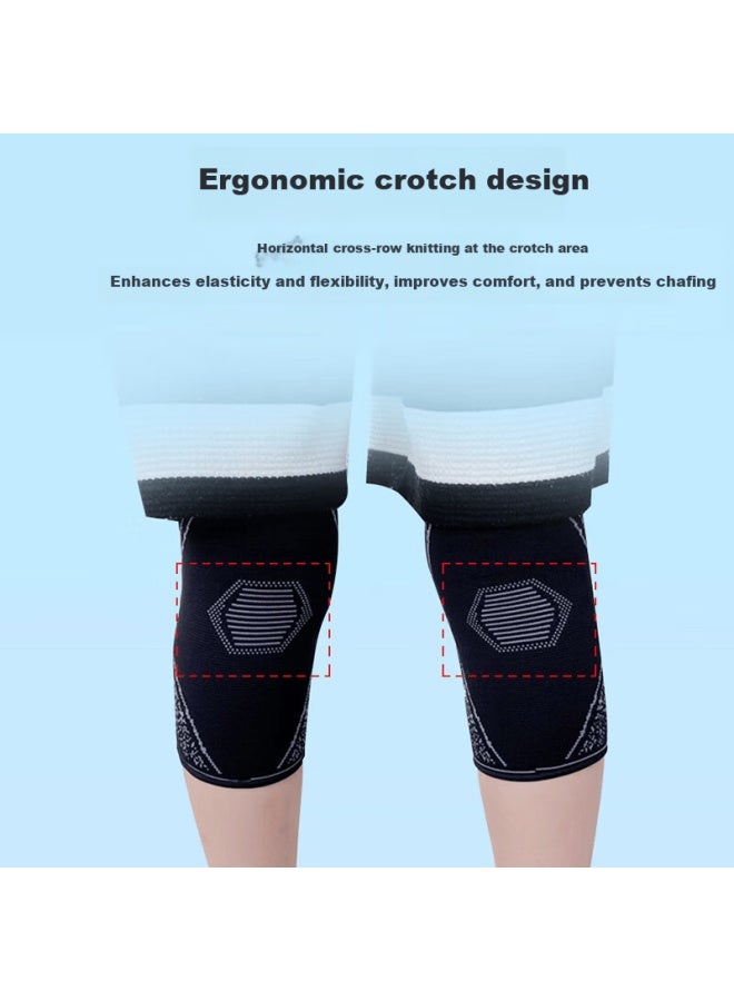 Chidong Kids Knee Pads Sports Basketball Knee Support Running Meniscus Patella Protector Football Roller Skating Anti-fall L Size - Image 2