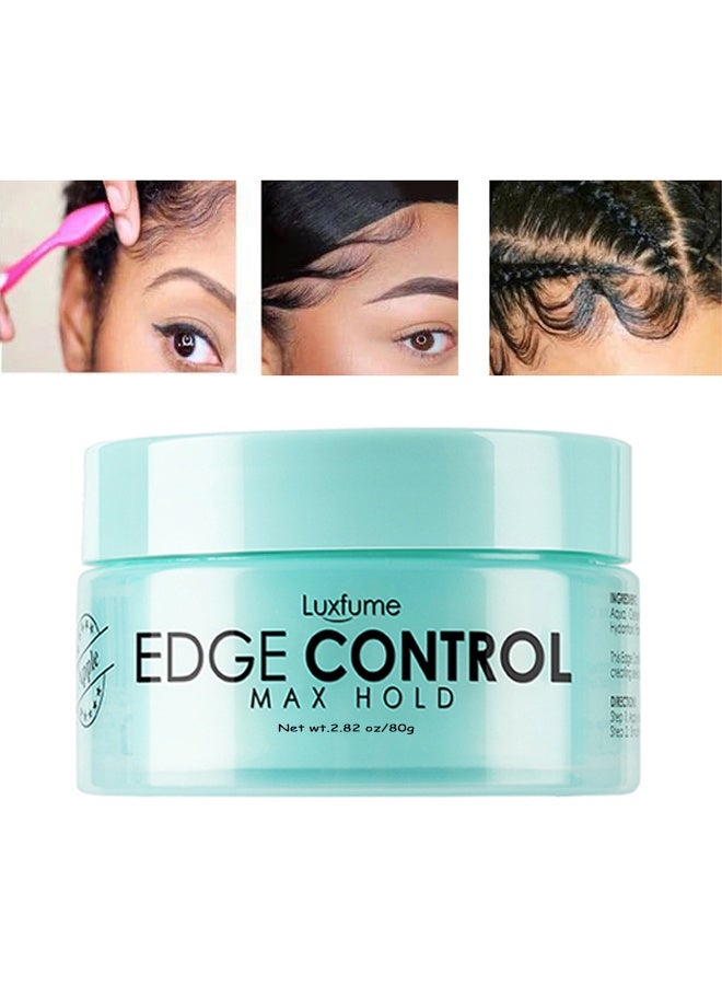 Luxfume Edge Control Apple Booster Extra Strength Moisture Thick Coarse Hair Great For Relaxed And Natural Hair Strong Hold Styling Gel - Image 1