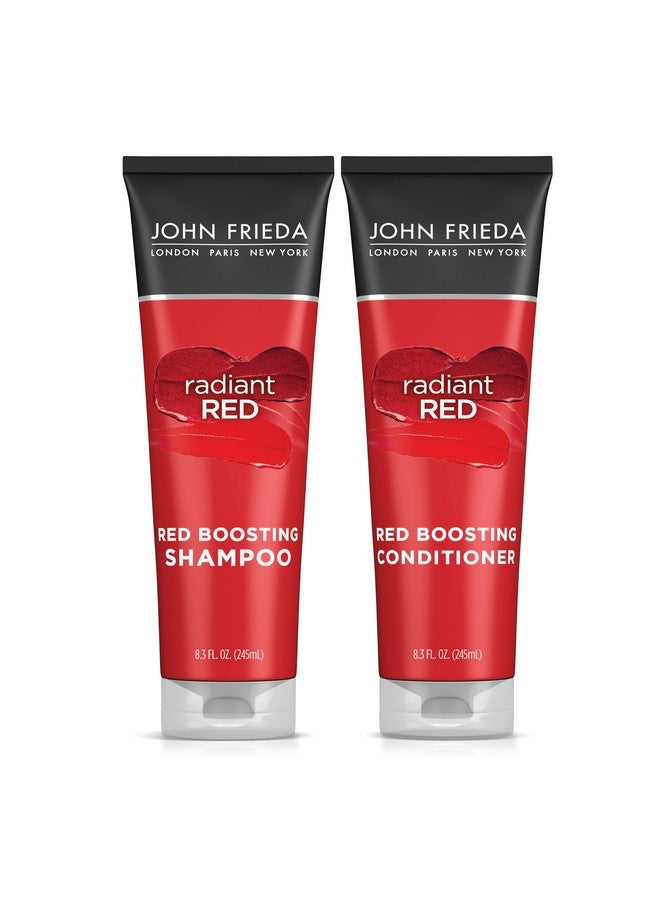 John Frieda Radiant Red Shampoo & Conditioner Bundle, Enhancing Shampoo & Conditioner, Helps Enhance Shades, with Pomegranate and Vitamin E - Image 1
