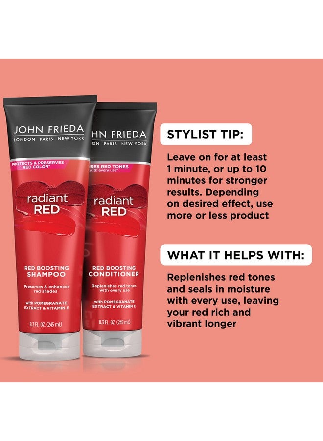 John Frieda Radiant Red Shampoo & Conditioner Bundle, Enhancing Shampoo & Conditioner, Helps Enhance Shades, with Pomegranate and Vitamin E - Image 2