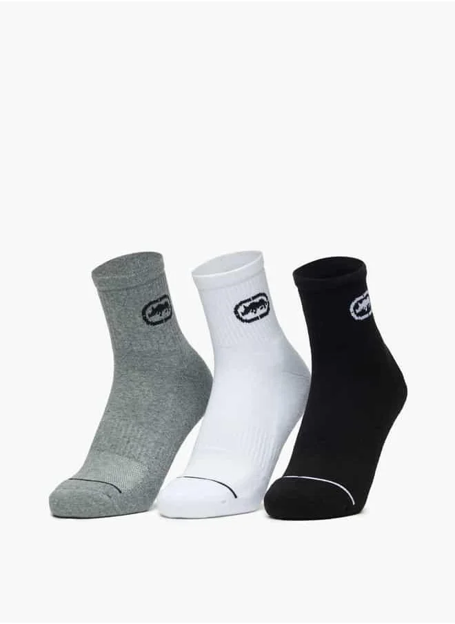Ecko Unltd. Set of 3 - Ecko Unltd Logo Detail Crew Length Socks
