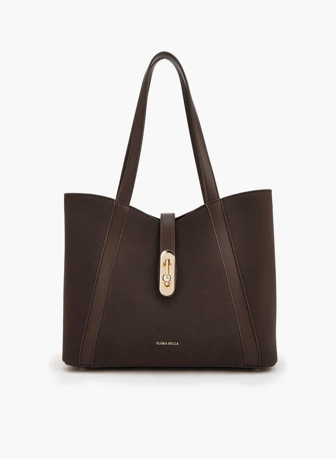 فلورا بيلا من شو إكسبرس Textured Tote Bag And Pouch With Zip Closure