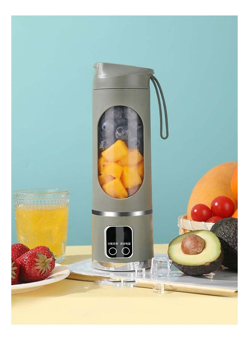 Macon Portable Blender with LED Battery Display – 450ml Rechargeable Smoothie Maker with Ice Crushing Power - Image 1