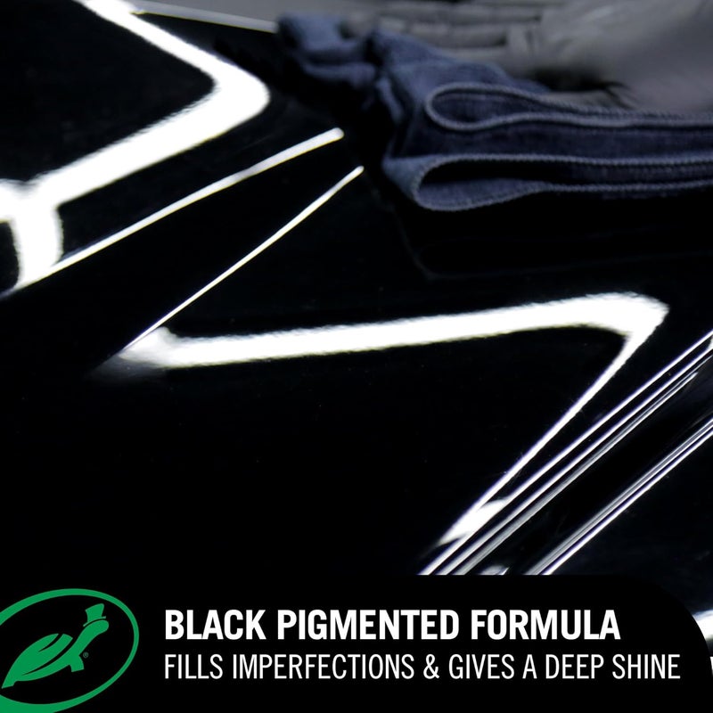 TurtleWax Hybrid Solutions Ceramic Acrylic Black Car Polish and Wax, Car Scratch Remover & Car Paint Restorer for Black Cars, Deep Shine, Ceramic Coating Protection & Water Beading, 14 oz (Pack of 1) - Image 3