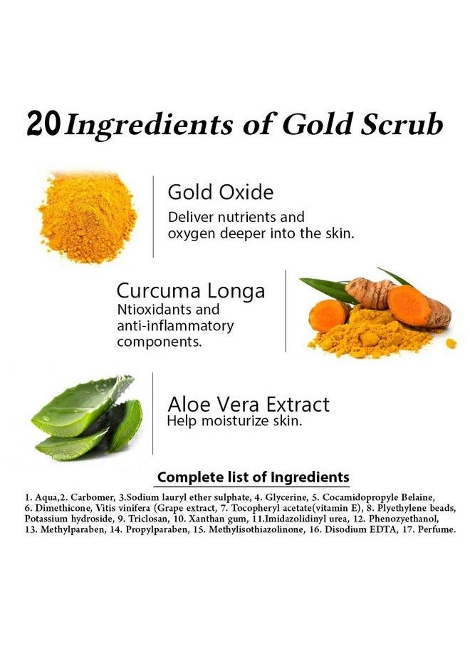 LILIUM Gold Facial Kit With Scrub Cream Gel And Pack 1000G (1Kg)  - Image 4