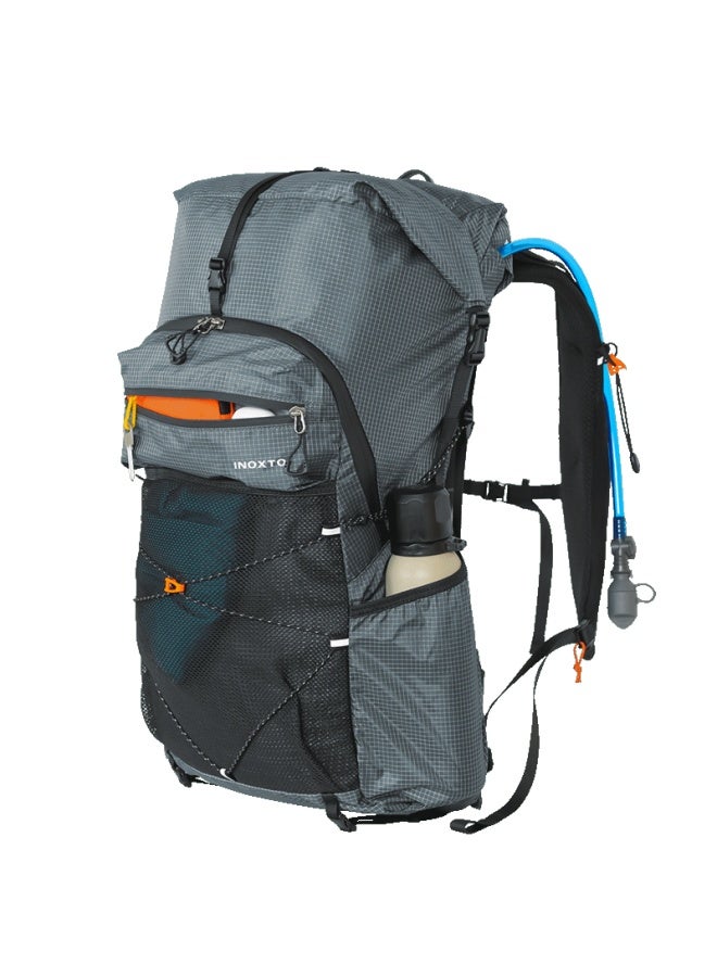 Inoxto 25l Suspension Backpack - Professional Breathable Lightweight Hiking And Mountaineering Travel Essential Backpack 8122 Dark Gray - Image 2