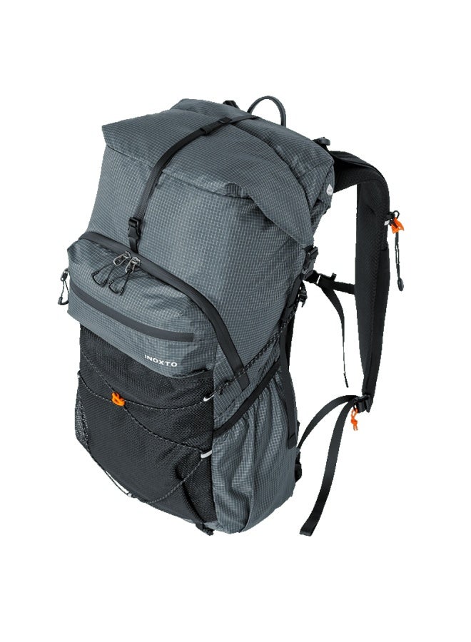 Inoxto 25l Suspension Backpack - Professional Breathable Lightweight Hiking And Mountaineering Travel Essential Backpack 8122 Dark Gray - Image 4