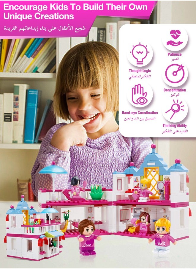 Building Block Kit Toys Hair Salon Stacking Block Set Toy Learning Creative Project Stacking Toy 382-Piece