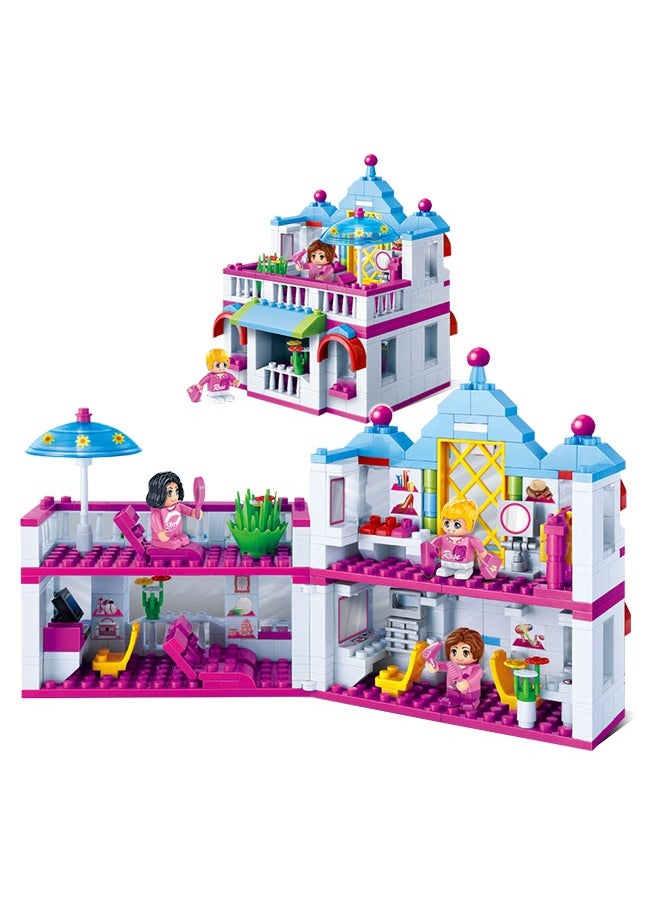 Building Block Kit Toys Hair Salon Stacking Block Set Toy Learning Creative Project Stacking Toy 382-Piece
