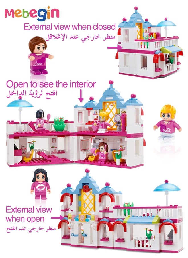 Building Block Kit Toys Hair Salon Stacking Block Set Toy Learning Creative Project Stacking Toy 382-Piece