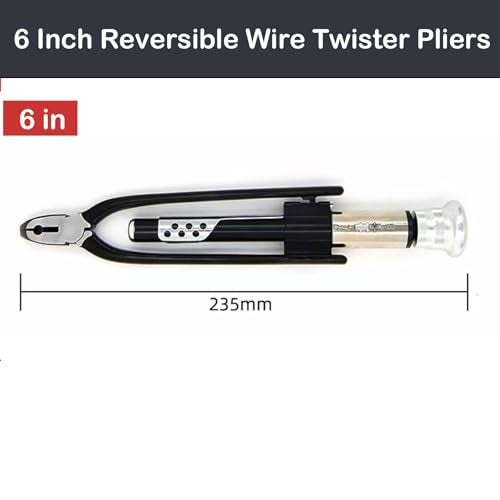WINTOWIN 6 Inch Reversible Wire Twister Pliers with 50ft Stainless Steel Twist Safety Lock Grip Wire .032, Left and Right Twists,Wire Twisting Tool Lock Wire Pliers for Motorcycle/Aircraft Auto Industry - Image 2