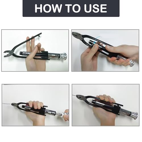 WINTOWIN 6 Inch Reversible Wire Twister Pliers with 50ft Stainless Steel Twist Safety Lock Grip Wire .032, Left and Right Twists,Wire Twisting Tool Lock Wire Pliers for Motorcycle/Aircraft Auto Industry - Image 4
