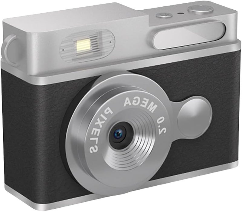 Black Vintage Digital Camera 1080P 12MP with Color Screen Lightweight Travel Camera - Image 1