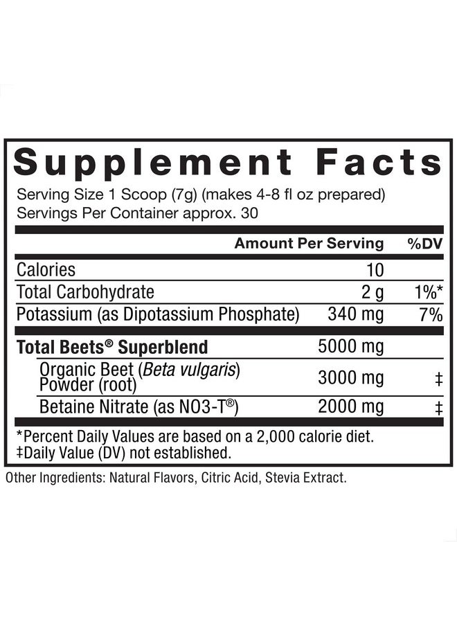 Force Factor Force Factor Total Beets Drink Mix Superfood Powder with Nitrates to Support Circulation, Nitric Oxide, Energy, Endurance, and Stamina, Cardiovascular Heart Health Supplement, 90 Servings, 3-Pack  - Image 5