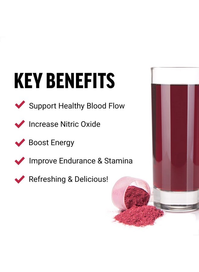 Force Factor Force Factor Total Beets Drink Mix Superfood Powder with Nitrates to Support Circulation, Nitric Oxide, Energy, Endurance, and Stamina, Cardiovascular Heart Health Supplement, 90 Servings, 3-Pack  - Image 2