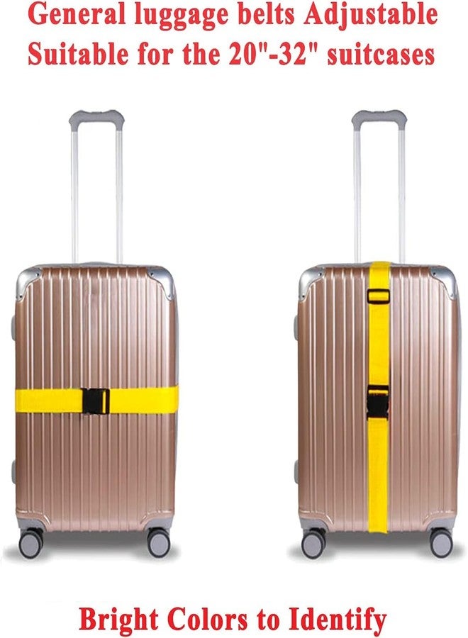 FUOCO Robustt Luggage Belt Suitcase Straps Pack of 2 with Adjustable Travel Belt Stylish Fashionable Design, Protect Your belongings Carry on Travel with Buckle Clip Bag Band Make in India - Image 3