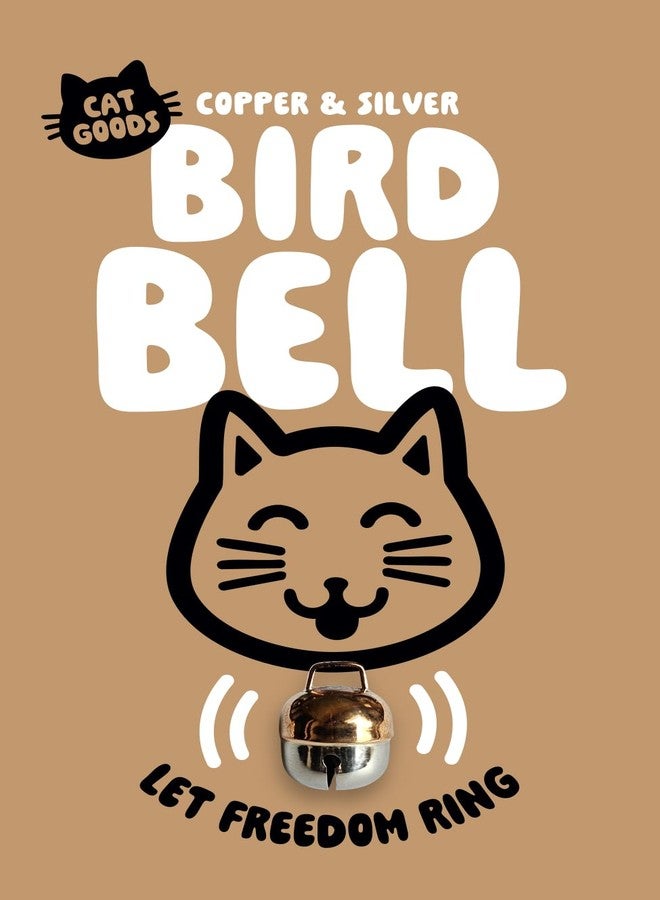 CatBib جرس قطط كات بيب المميز - نحاسي، فضي، صوت عالٍ، متين، مضاد للصيد، يحمي الطيور، ومتوافق مع أطواق القطط - Image 2