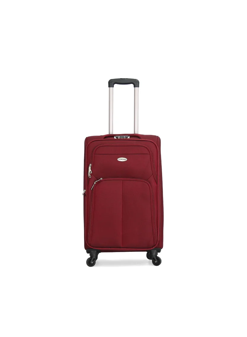 جيوردانو Giordano Trolley Bags 3 PCS Set Softside Spinners maroon