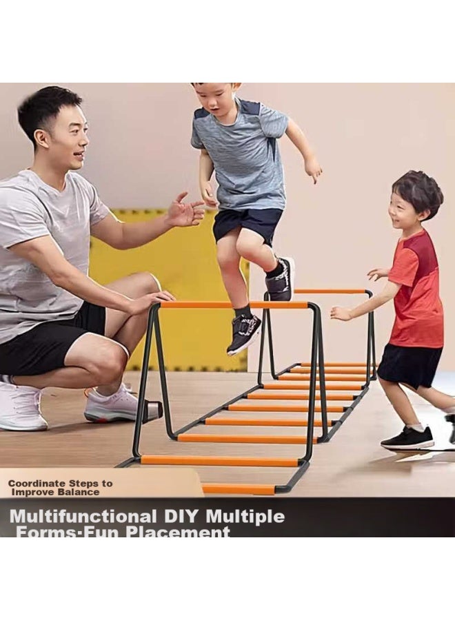 Tatanice Agility Ladder, Multifunctional Butterfly Folding Jumping Ladder, Hurdle Rack, Children's Physical Fitness And Sensory Integration Training Toy - Image 1