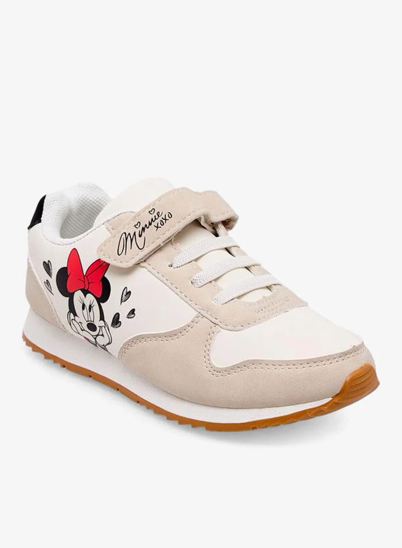 Disney Girls Minnie Mouse Print Ankle School Sneakers