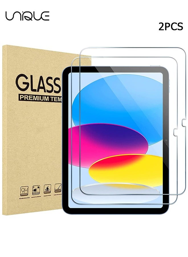 Unique 2 Pcs Screen Protector for iPad 11th/10th Generation A16 (11/10.9 Inch, 2025/2022) - [Ultra HD][9H Hardness][Anti Scratch][Anti Bubble] HD Clear (Screen Protector)  - Image 1
