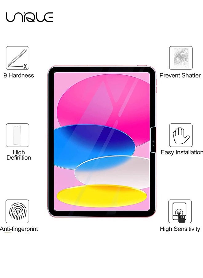 Unique 2 Pcs Screen Protector for iPad 11th/10th Generation A16 (11/10.9 Inch, 2025/2022) - [Ultra HD][9H Hardness][Anti Scratch][Anti Bubble] HD Clear (Screen Protector)  - Image 2
