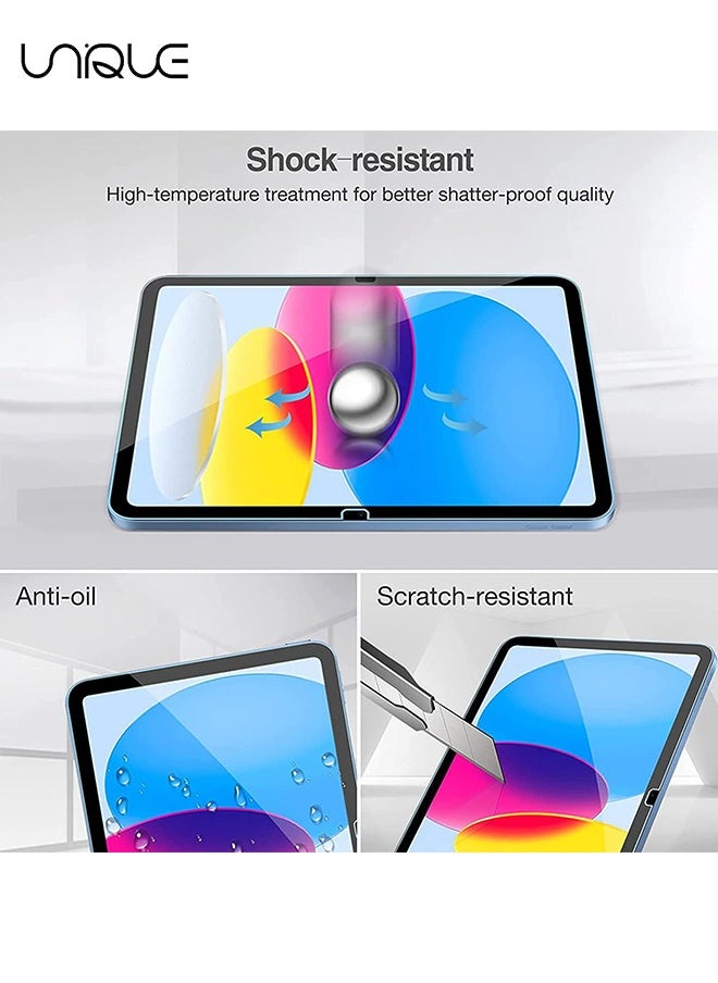 Unique 2 Pcs Screen Protector for iPad 11th/10th Generation A16 (11/10.9 Inch, 2025/2022) - [Ultra HD][9H Hardness][Anti Scratch][Anti Bubble] HD Clear (Screen Protector)  - Image 3