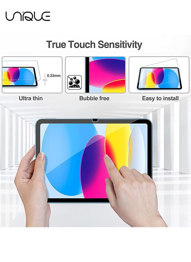 Unique 2 Pcs Screen Protector for iPad 11th/10th Generation A16 (11/10.9 Inch, 2025/2022) - [Ultra HD][9H Hardness][Anti Scratch][Anti Bubble] HD Clear (Screen Protector)  - Image 5