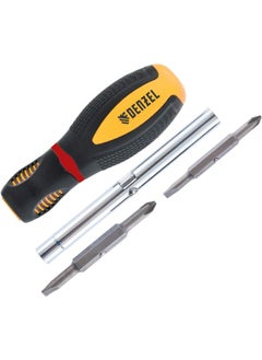 denzeL Combination Screwdriver Sl 3/16Inch Ph1, Sl 1/4Inch Ph2 Portable Compact  - Image 1